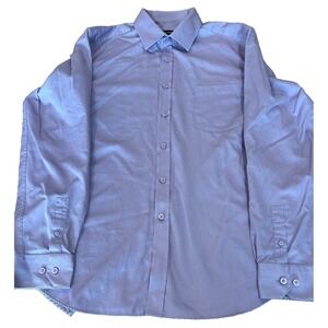 Bellissimo lavendar purple button down collar dress shirt size 17L 43 cm size XL